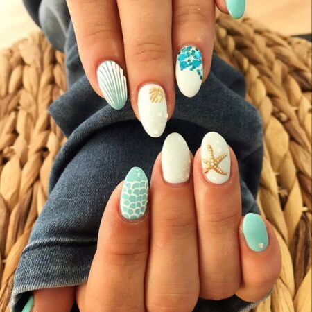 25 Gorgeous Beachy Summer Nails, Beach Nails Designs for Sun-Soaked Days