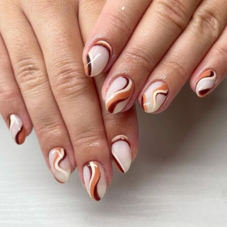 TOP 28 Stunning Brown Short Almond Nails for Summer