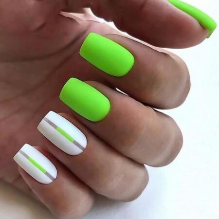 TOP 20 Neon Green Summer Nails Short: Bright & Easy Designs