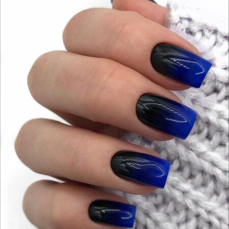 Trendy Blue Tapered Square Nails You’ll Love  – 28 Designs