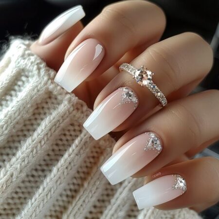 Classic White Square Nails – 30 Beautiful Ideas