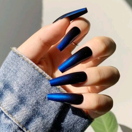 33 Gorgeous Blue Long Square Nails Collection